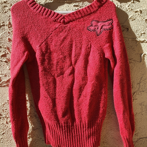 Pink & Black Marbled Fox Sweater - Picture 3 of 4